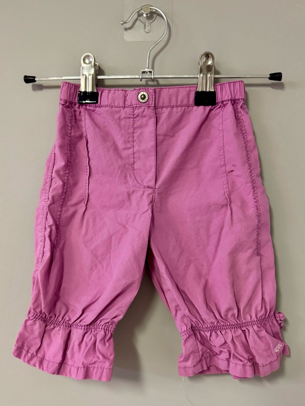 Mexx Girls Pink Ruffle Hem Pants